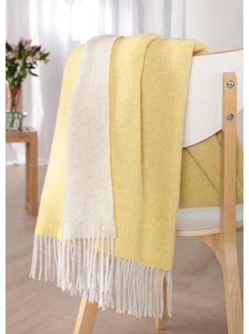 biederlack Wohndecke Kaschmirplaid in yellow-creme