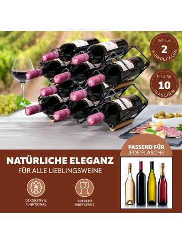 eluno Weinregal 2er-Set