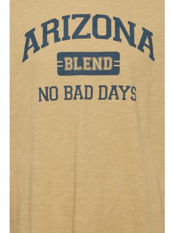 BLEND Logo T-Shirt NO BAD DAYS in Sand