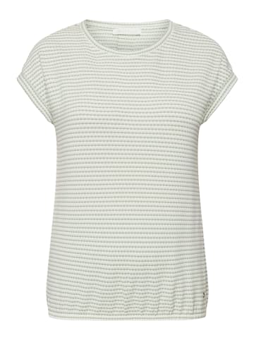 BETTY & CO Casual-Shirt mit Gummizug in Green/Cream