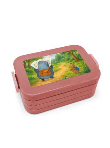 Mr. & Mrs. Panda MEPAL Bentobox Pinguin & Maus Wanderer Design o... in Rot Pastell