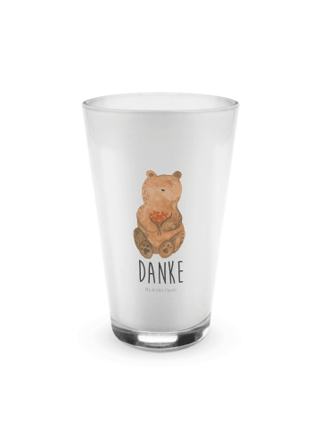 Mr. & Mrs. Panda Glas Bär Dankbar mit Spruch in Transparent