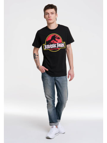 Logoshirt T-Shirt Jurassic Park Logo in schwarz