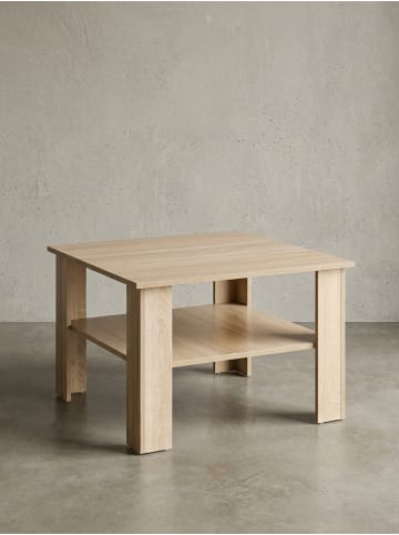 KADIMA DESIGN Couchtisch aus Holz mit kratzfester Beschichtung, 60 kg Belastbarkeit in Beige