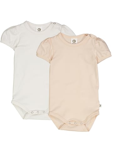 müsli Kurzarmbody 2er-Pack in rose/cream