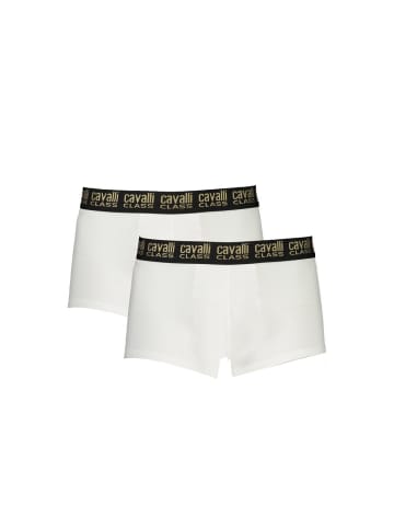 cavalli CLASS Weiße Baumwoll-Boxershorts