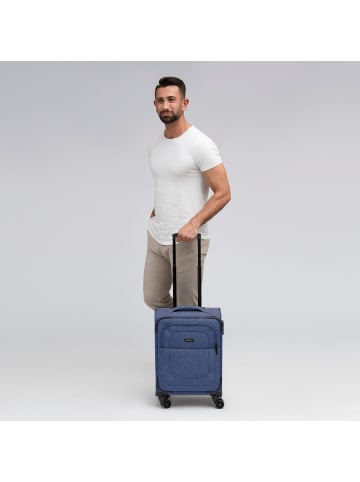Redolz Essentials 12 CABIN 4 Rollen Kabinentrolley 55 cm blue
