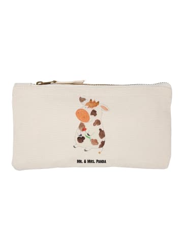 Mr. & Mrs. Panda Schminktasche Kuh ohne Spruch in Weiß