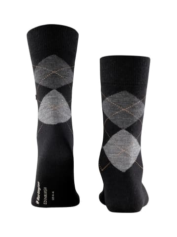 Burlington Edinburgh Socke in Black