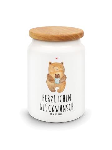 Mr. & Mrs. Panda Vorratsdose Bär Baby mit Spruch in Weiß