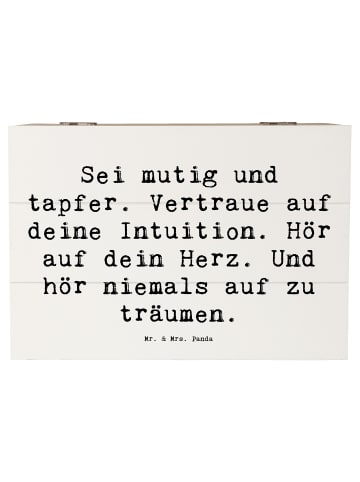 Mr. & Mrs. Panda Aufbewahrungsbox Spruch Mutig zu sich selbst st... in Weiß
