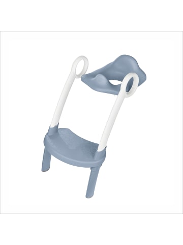 Rotho Babydesign TOP XTRA WC-Hilfe für Kinder– 2-in-1 WC-Sitz mit Leiter in Misty blue