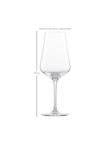 Zwiesel Glas 6er Set Weißweingläser Bouquet in 370 ml in transparent