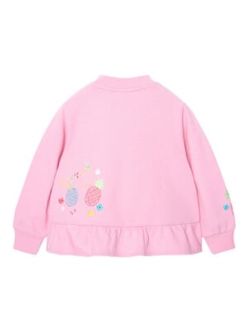 Boboli Sweatjacke Ananas Rüschen in Rosa