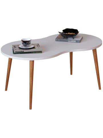 VCM  Holz Sofatisch Couchtisch Beistelltisch Barilo in Weiß