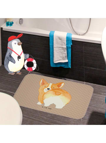 Mr. & Mrs. Panda Badezimmerteppich Corgi Po ohne Spruch in Hundeglück