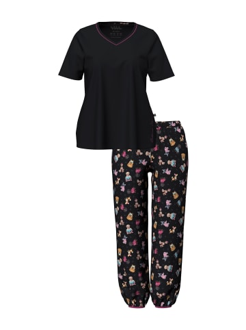 Ulla Popken Pyjama in schwarz