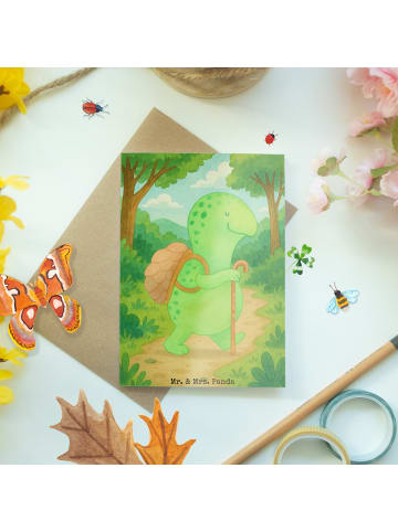 Mr. & Mrs. Panda valentinstagskarte Schildkröte Wanderer Design ... in Weiß