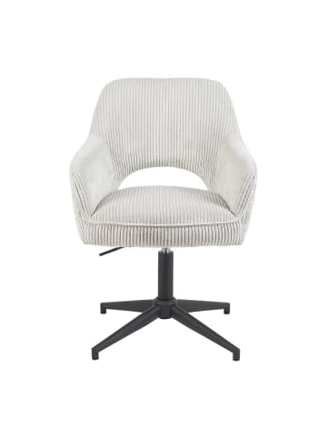 DUBI Möbel 2er-Set: Bürostuhl Mika-Bryn in Hellgrau - (B)60 x (H)84 x  (T)65 cm