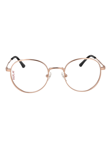 Replay Männer Optische Fassungen Rund Rose Gold