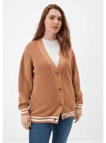 TRIANGLE Strickjacke langarm in Braun