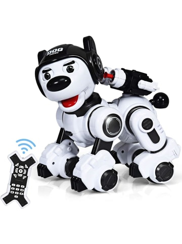 COSTWAY RC Interaktiv Roboter Hund ab 6 Jahren in Schwarz