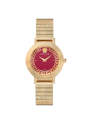 Versace Versace Damen Armbanduhr  36 mm Armband Edelstahl GRECA in gold
