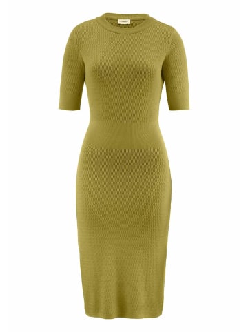 Hessnatur Hessnatur Strick Kleid Regular aus Bio-Baumwolle und Wolle in sommermoos