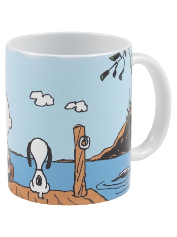 Snoopy The Peanuts Snoopy Tasse See Charlie Brown Kaffeetasse Becher 320 ml in weiß