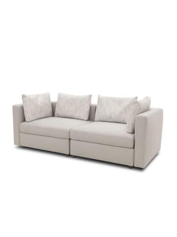 58 aufm Kessel GARTENLOUNGE Sofa 2-Sitzer Bozhana 220x67x96 mit Outdoorbezug silber