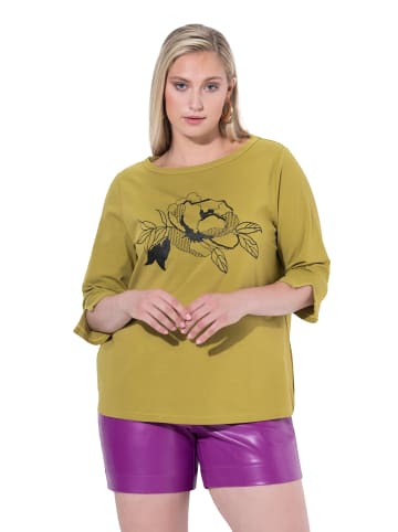 Ulla Popken Longsleeve in helles gelbgrün