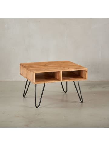 KADIMA DESIGN Couchtisch | Akazie/Metall, 60x60x40cm, Eckig