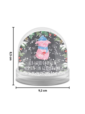 Mr. & Mrs. Panda Weihnachtskugel Schwein Glühwein mit Spruch in Kreidetafel