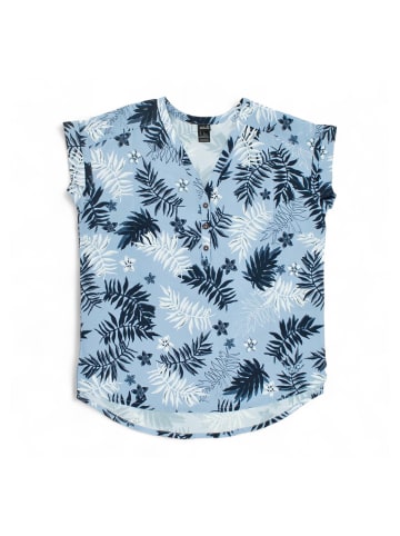 Jack Wolfskin Bluse Victoria Leaf Shirt Damen Bluse Hemd Funktions Top in Blau