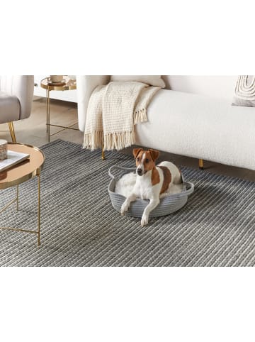 Beliani Tierbett DALAMAN in Grau/Weiß - (W) 45 x (H) 10 x (L) 45 cm