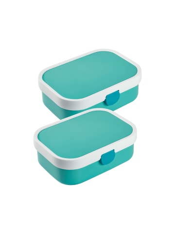 Mepal 2er Set Brotdosen mit Einsatz Campus 700 ml in Türkis & Türkis