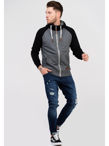 SOUL STAR Sweatjacke - MSWEVERETT Hoodie Weicher Kapuzenpullover Sweatshirt in Dunkelgrau