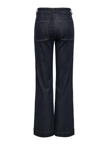 ONLY Jeans mit weitem Bein in Dark Blue Denim