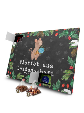 Mr. & Mrs. Panda Advents-Teekalender Florist Leidenschaft mit Sp... in Kreidetafel