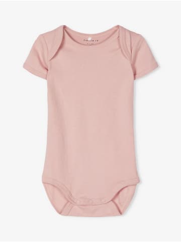 name it Mädchen Baby 3er Pack Bodies kurzarm Blumenmotiv Pale Mauve 50
