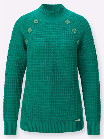 WITT WEIDEN Stehkragen-Pullover in smaragd