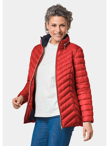 GOLDNER Steppjacke Leichte Steppjacke in knitterarmer Ware in rot / marine