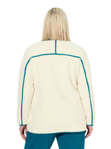 Ulla Popken Sweatjacke in taupe