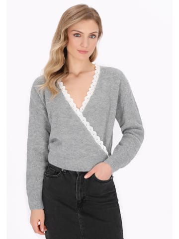 DreiMaster Vintage Cardigan in grey melange