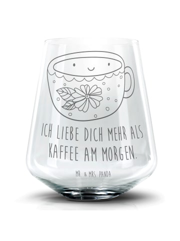 Mr. & Mrs. Panda Tumbler Kaffee Tasse mit Spruch in Transparent