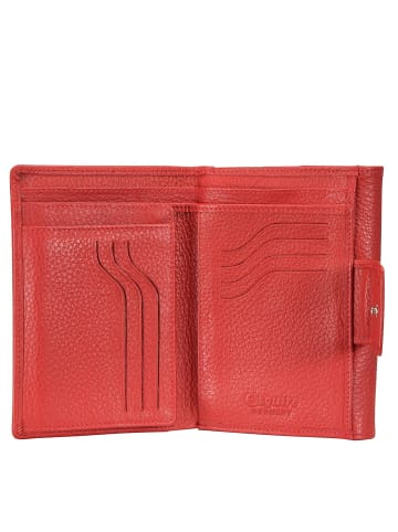 Esquire Primavera Geldbörse Leder 14 cm rot