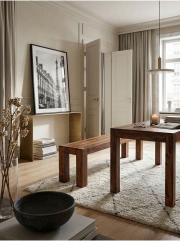 KADIMA DESIGN Esszimmer Sitzbank MUMBAI Massiv-Holz 160 x 45 x 35 cm in Massivholz