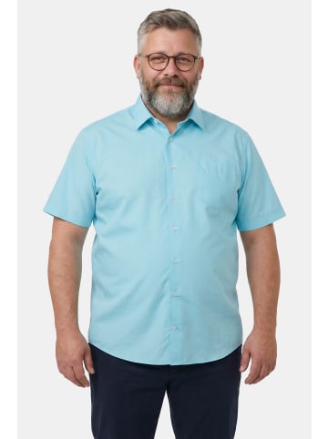 Men Plus Hemd in helles türkis