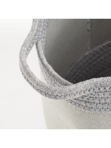 Zeller Present Stoffkorb in grau