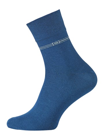 Cotton Prime® Kurzschaft Socken 6 Paar in Schwarz/Grau/Blau